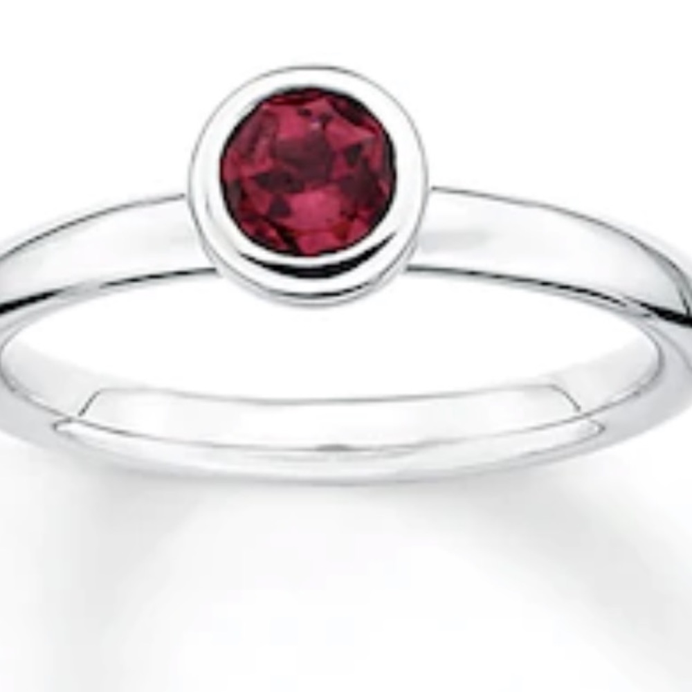Stackable birthstone rings - Picture 2 of 6